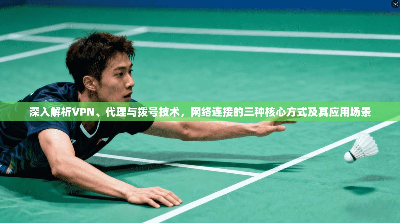 深入解析VPN、代理与拨号技术，网络连接的三种核心方式及其应用场景