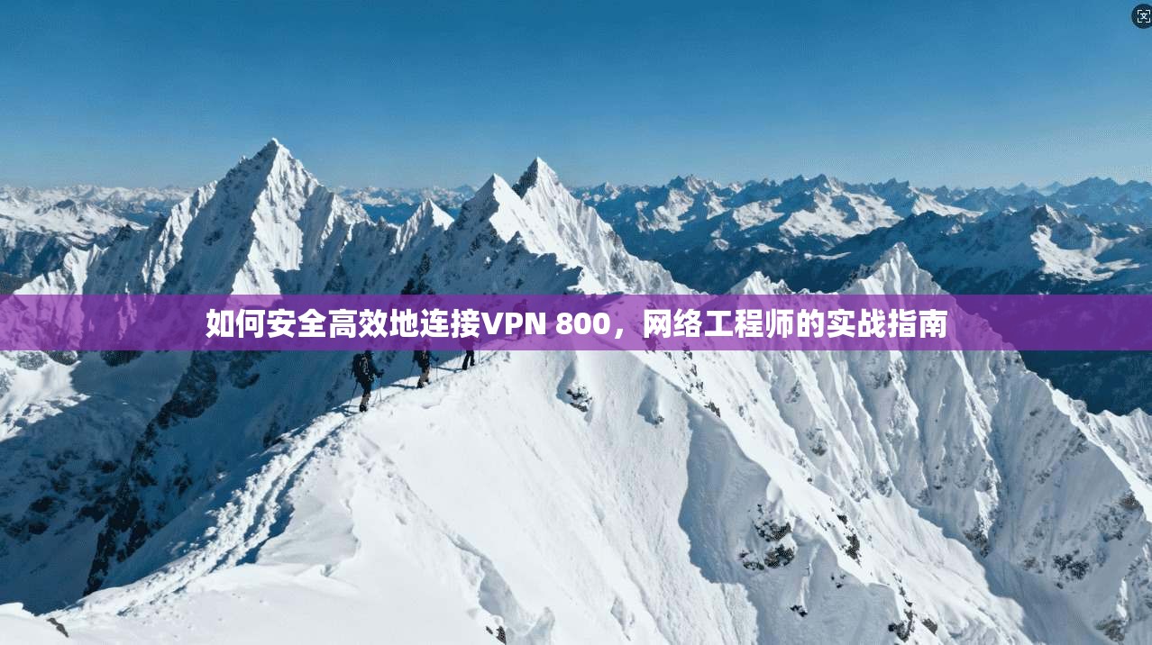 如何安全高效地连接VPN 800，网络工程师的实战指南