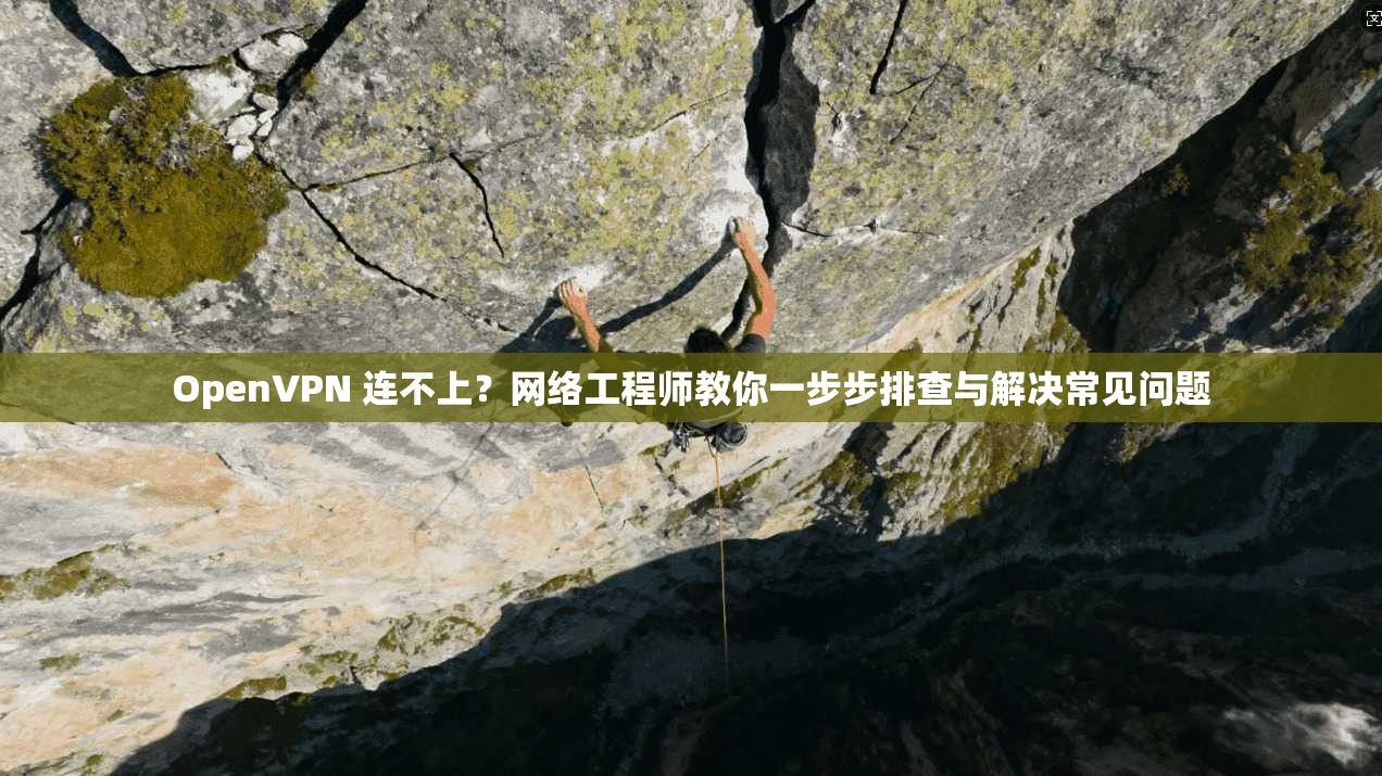 OpenVPN 连不上？网络工程师教你一步步排查与解决常见问题