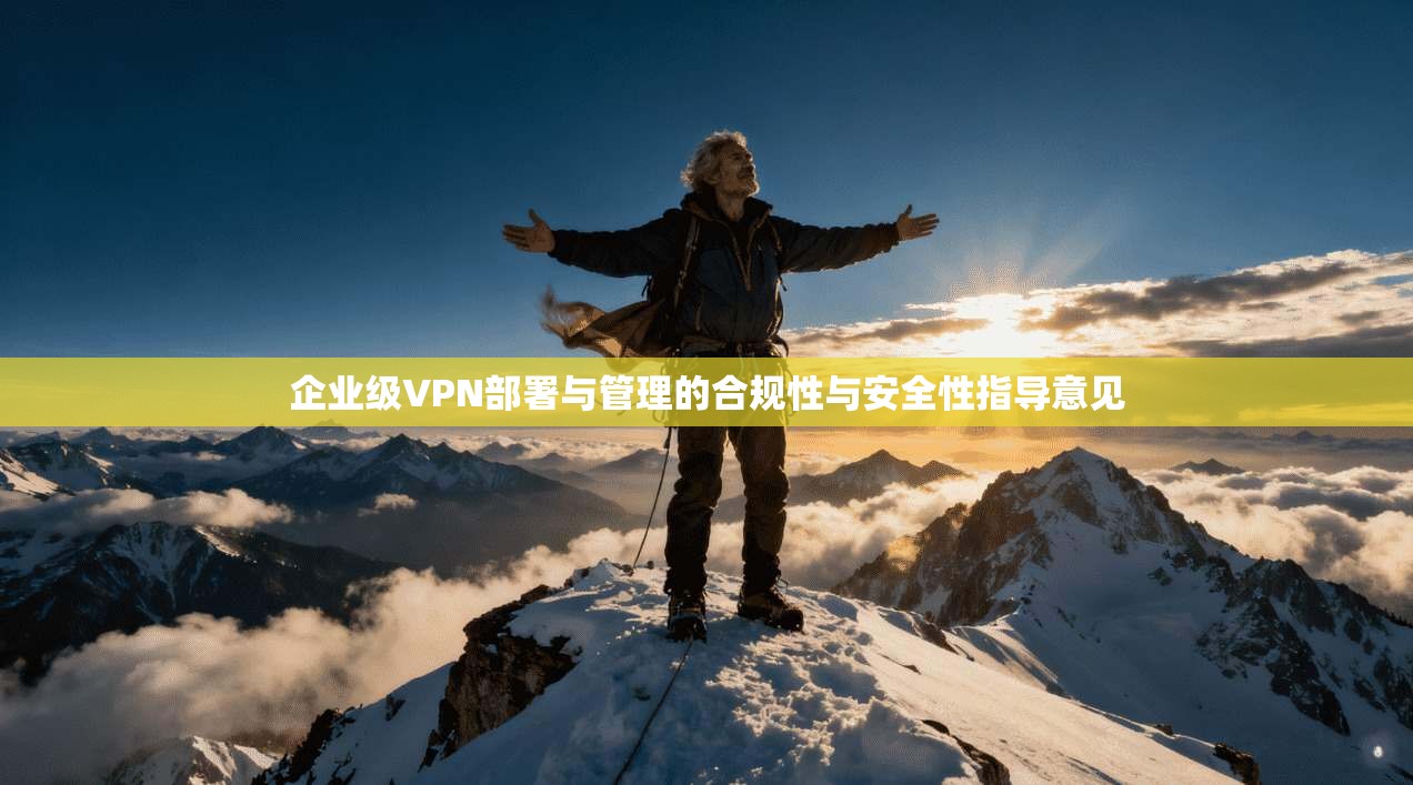 企业级VPN部署与管理的合规性与安全性指导意见