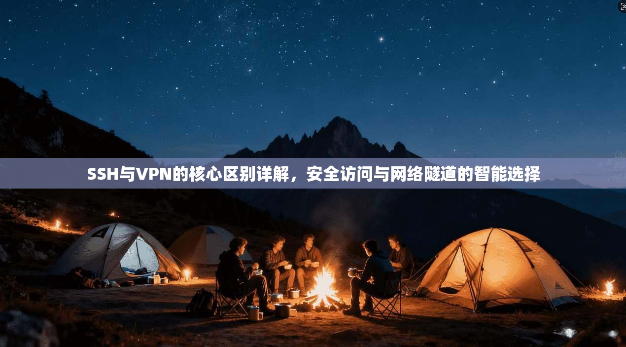 SSH与VPN的核心区别详解，安全访问与网络隧道的智能选择